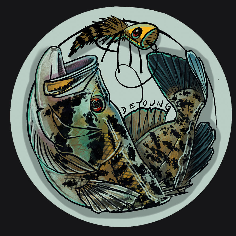 DeYoung Topwater Smallie Cutout Decal