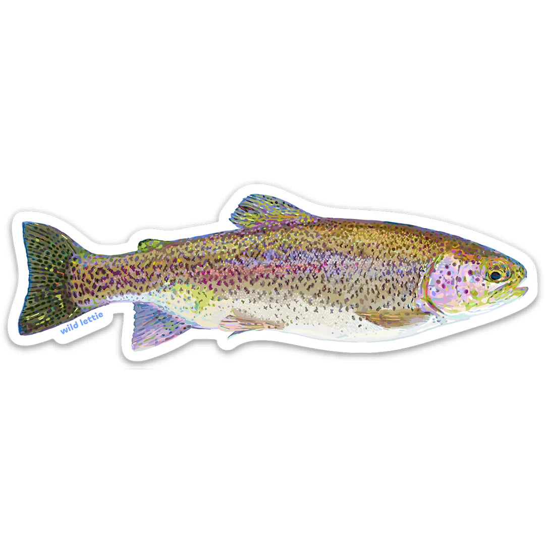 Wild Lettie Rainbow Trout Sticker