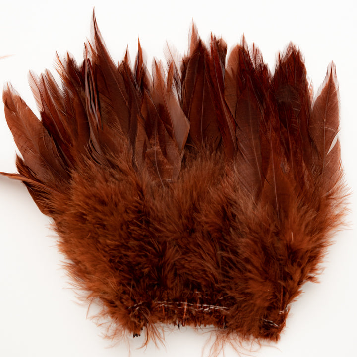 Strung Dyed Rooster Saddles