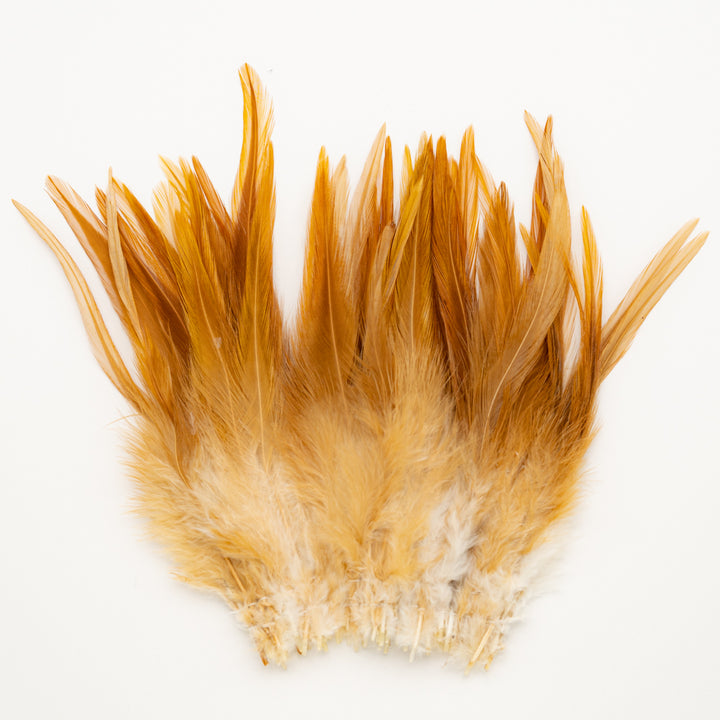 Strung Natural Rooster Saddles