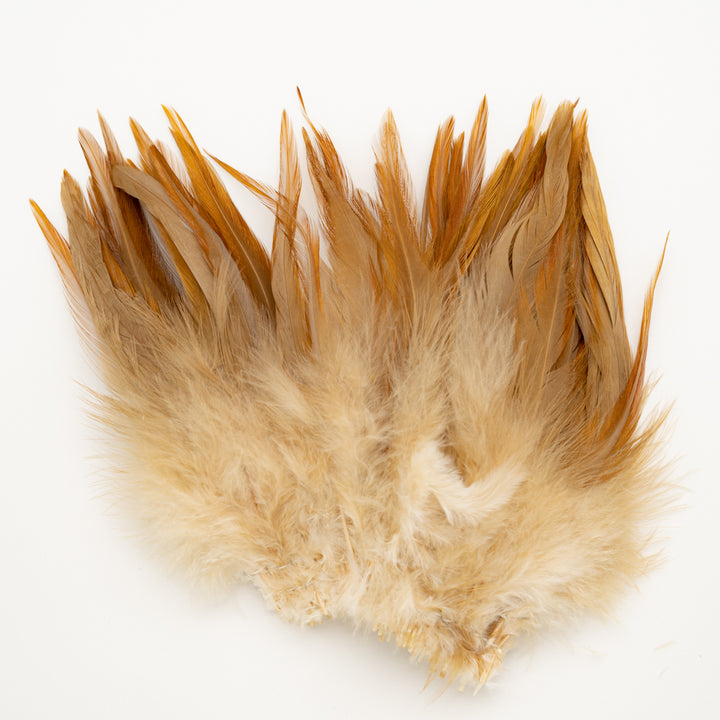 Strung Natural Rooster Saddles