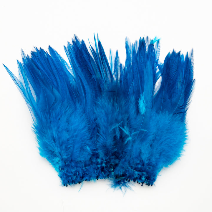 Strung Dyed Rooster Saddles