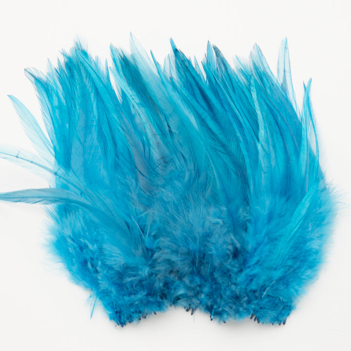 Strung Dyed Rooster Saddles