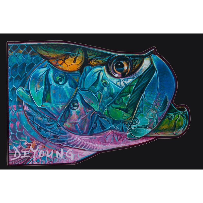 DeYoung Tarpon Kaleidescope Decal