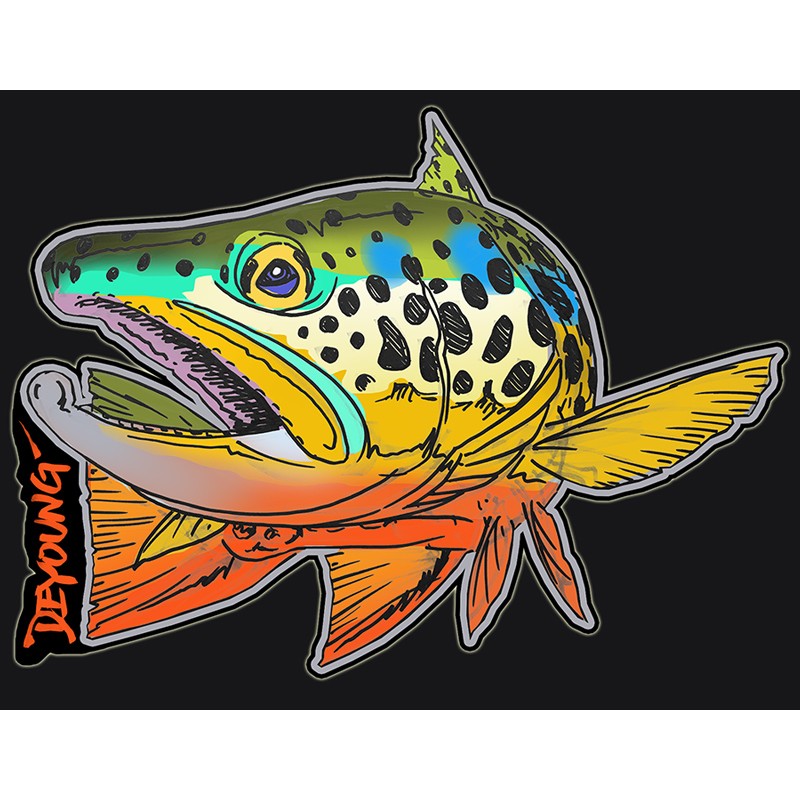DeYoung Brown Turning Decal