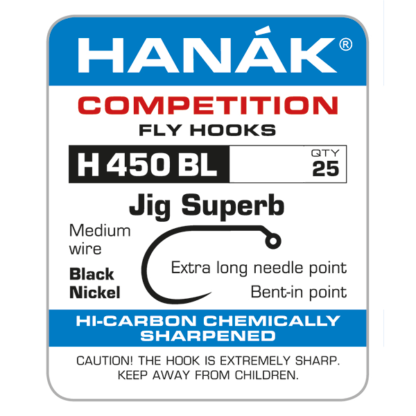 competition jig hooks for fly fishing Hanak 450BL Competition Jig Hooks 14