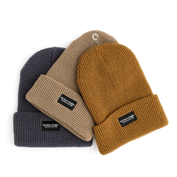 Northern Angler Logo Waffle Knit Beanie