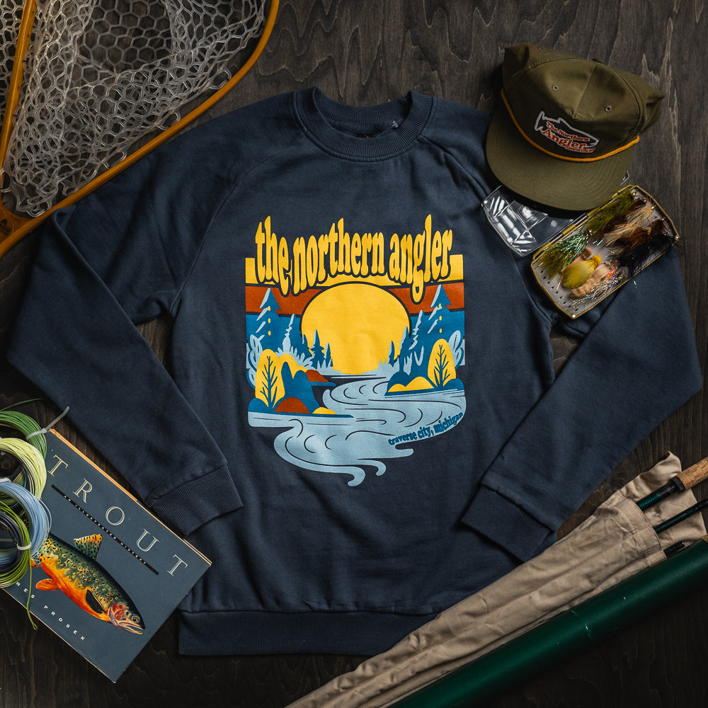 Northern Angler Scenic Crewneck Sweatshirt