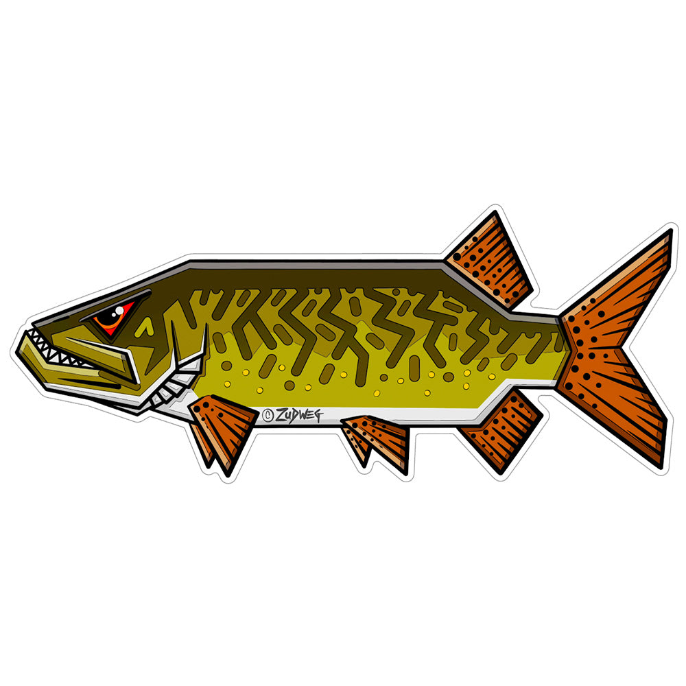 Boneyard Cartoon Musky Decal – The Northern Angler Fly Shop