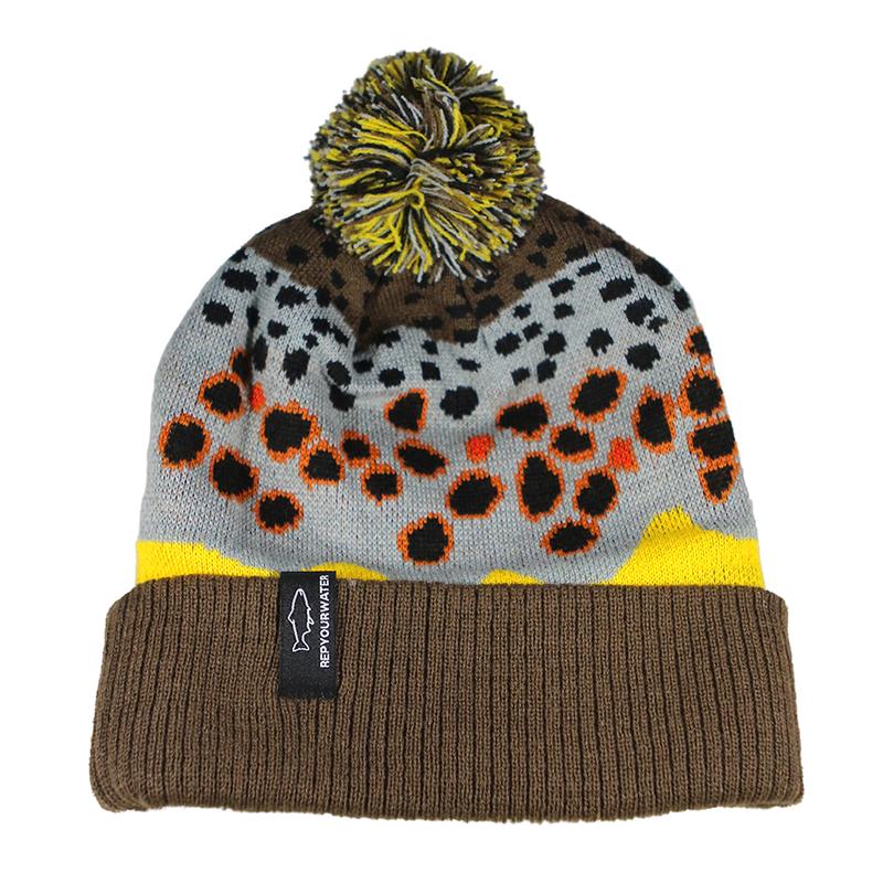 Rep Your Water Brown Trout Knit Hat