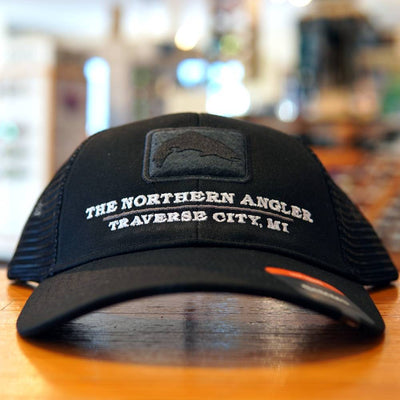 Northern Angler Trout Icon Trucker Black