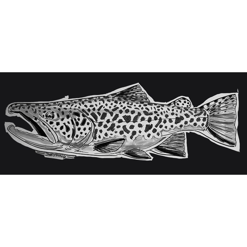 DeYoung Brown Sketch Decal
